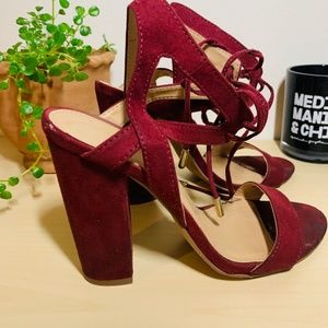 Burgundy Heels